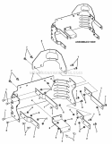 Muffler Guard Assembly Diagram and Parts List for NZM25613KWV  Snapper Lawn Tractor