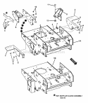 Rear Frame  Tank Brackets Diagram and Parts List for NZM25613KWV  Snapper Lawn Tractor