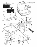 Part Location Diagram of 7075633YP Briggs and Stratton Seat w/ armrest