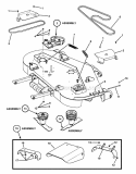 61 Cutting Deck Assembly (Final Assy) Diagram and Parts List for NZM25613KWV  Snapper Lawn Tractor