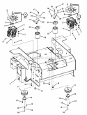 Rear Chassis Pumps  Pulleys Diagram and Parts List for NZMXL30614KH  Snapper Lawn Tractor