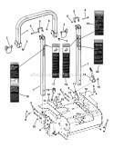 Roll Bar Protective Structure Diagram and Parts List for NZMXL30614KH  Snapper Lawn Tractor