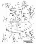 73 Cutting Deck Assembly (Sub Assy) Diagram and Parts List for NZMXL32734BV  Snapper Lawn Tractor