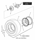 Drive Tire  Wheel Assembly Diagram and Parts List for NZMXL30614KH  Snapper Lawn Tractor
