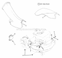 Side Chute Adapter Diagram and Parts List for 21406T-2  Snapper Lawn Mower
