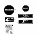 Decals (Part 2) Diagram and Parts List for 21406T-2  Snapper Lawn Mower