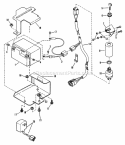 Electric Start Group Diagram and Parts List for DP21507BE  Snapper Lawn Mower