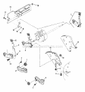 Rear Wheel Brackets Latches Diagram and Parts List for P21558BV  Snapper Lawn Mower