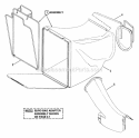 Accessory Grass Bag Diagram and Parts List for P21558BV  Snapper Lawn Mower