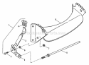 Front Wheel Bracket Latches Diagram and Parts List for P21558BV  Snapper Lawn Mower