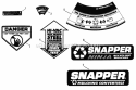 Decals Diagram and Parts List for PB21550V  Snapper Lawn Mower