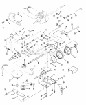 Drive System Self-Propelled Diagram and Parts List for PB21550V  Snapper Lawn Mower