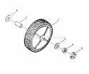 Front Wheels Diagram and Parts List for PB21550V  Snapper Lawn Mower