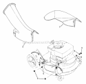 Side Chute Adapter Diagram and Parts List for PC21507B  Snapper Lawn Mower