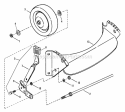 Front Wheels Bracket Latches Diagram and Parts List for PC21507B  Snapper Lawn Mower