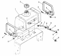 Fuel Tank Assembly Diagram and Parts List for PL7140KWV  Snapper Lawn Mower