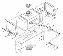 Fuel Tank Assembly Diagram and Parts List for PL71404KWV  Snapper Lawn Mower