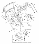 Loop Handle  Control Assemblies Diagram and Parts List for PL71404KWV  Snapper Lawn Mower