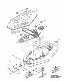 Part Location Diagram of 7080689 Snapper Weldment, 48" Deck