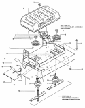 36 Mower Deck Assembly Diagram and Parts List for PL7H1404KWV 80695 Snapper Lawn Mower