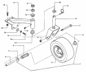 Caster Wheel  Tire Assembly Diagram and Parts List for PL7H1404KWV 80695 Snapper Lawn Mower