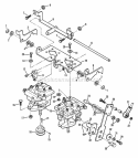 Pump Shelf Lock Assemblies Diagram and Parts List for PL7H140KW 80483 Snapper Lawn Mower