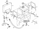 Fuel Tank Assembly Diagram and Parts List for PL7H140KW 80483 Snapper Lawn Mower