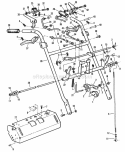 Pistol Grip Handle  Control Assemblies Diagram and Parts List for PL7H140KW 80483 Snapper Lawn Mower