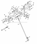 Tracking Control Assemblies Diagram and Parts List for PL7H140KW 80483 Snapper Lawn Mower