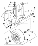 Part Location Diagram of 52083 Snapper Assembly, Caster