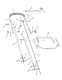 Handles  Controls Diagram and Parts List for ER194515B  Snapper Lawn Mower