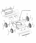 Wheels Guards  Axles Diagram and Parts List for ER194515B  Snapper Lawn Mower