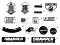 Part Location Diagram of 7023356 Snapper Decal, Noise Control