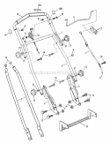 Handles  Controls Diagram and Parts List for D20380  Snapper Lawn Mower