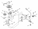 Belts Brakes Interlock Diagram and Parts List for 281011BE  Snapper Lawn Tractor