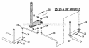 Front End Steering (25 26  28 Models) Diagram and Parts List for 281011BE  Snapper Lawn Tractor