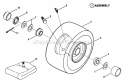 Wheels - Front Diagram and Parts List for 281011BE  Snapper Lawn Tractor