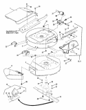 Cutting Decks Deflectors Diagram and Parts List for 281011BE  Snapper Lawn Tractor
