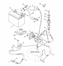 Electrical Systems Diagram and Parts List for 281011BE  Snapper Lawn Tractor