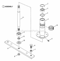 Spindle Diagram and Parts List for E331313BE  Snapper Lawn Tractor
