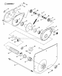 Chain Case LH Fender Diagram and Parts List for E331313BE  Snapper Lawn Tractor