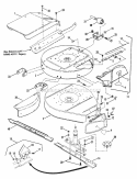 Cutting Decks Deflectors Diagram and Parts List for E331313BE  Snapper Lawn Tractor