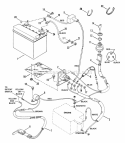 Electrical Systems Diagram and Parts List for E331313BE  Snapper Lawn Tractor