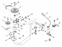 Belts Brakes Interlock Diagram and Parts List for 25659BE  Snapper Lawn Tractor