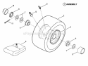 Wheels - Front Diagram and Parts List for 25659BE  Snapper Lawn Tractor