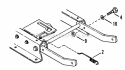 Blade Stop Pedals 25 26 28 Decks Diagram and Parts List for 25659BE  Snapper Lawn Tractor
