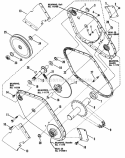 Main Chain Case Diagram and Parts List for R5000  Snapper Tiller