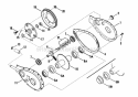 Primary Chain Case Diagram and Parts List for R5000  Snapper Tiller
