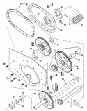 59670 Left Frame Components Diagram and Parts List for R5000  Snapper Tiller