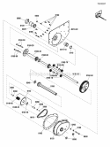 Differential Assembly Diagram and Parts List for RE100  Snapper Lawn Tractor